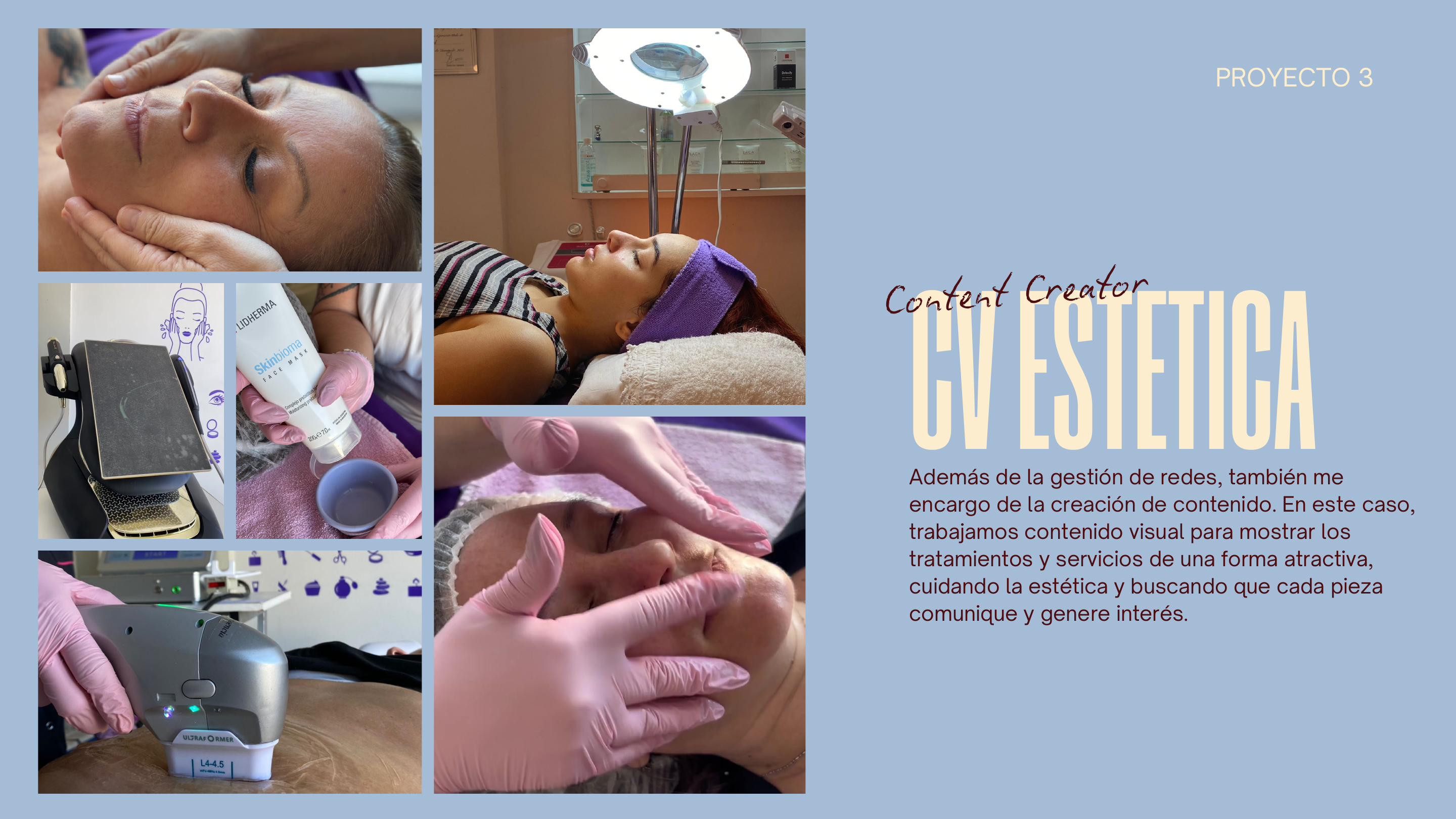 Proyecto 3: contenido para estética